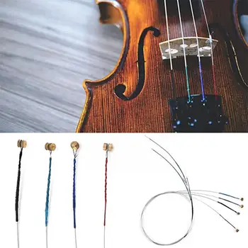 1 סט מקצועי כינור בחוטים（E-A-D-G）תחליף מושלם כינור נפוץ סט מלא מחרוזת גודל כינור אביזרים חלקים V I9W2