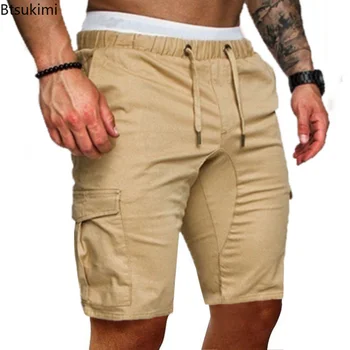 2023 גברים בקיץ מכנסיים קצרים מכנסיים מזדמנים אופנה החוף ספורט כושר מכנסיים קצרים רגיל אימון פועלת אלסטיים קצרים זכר