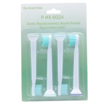 20PCS מברשת שיניים חשמלית עץ תואם עם פיליפס Sonicare ראש פיליפס HX6024