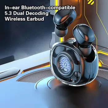אלחוטית Earbud דיבורית לא השהיית שידור יציב בתוך האוזן Bluetooth תואם-5.3 אלחוטית Earbud אספקה הביתה