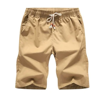 צבעוני 100% כותנה טהורה קיץ גברים החוף Mens חאקי הביתה מכנסיים קצרים מזדמנים לבן Sweatshorts 5xl למכירה
