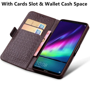 עור אמיתי מגנטי קליפ הארנק טלפון התיק בעל כרטיס Case עבור Motorola Moto G9 פלוס/מוטו G9 לשחק/מוטו G9 כיסוי Flip רגלית