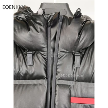 CENEYB זוגות אופנה ברדס מעיל גברים קצר לחם נשים מעיל מקרית של המעיל 1: 1 באיכות גבוהה החורף למטה ז ' קט