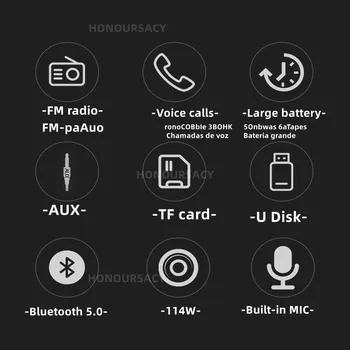 נייד חזק סאב וופר, רדיו FM, מוסיקה אלחוטית רמקול סאב וופר, עוצמה גבוהה Bluetooth Caixa De Som Bluetooth רמקול